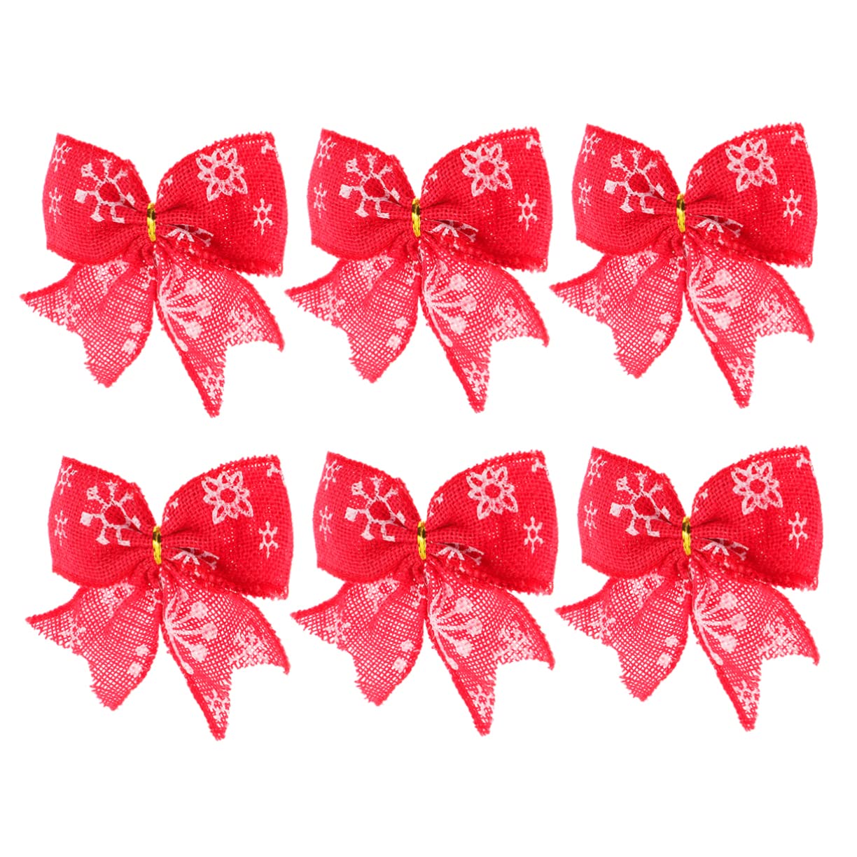 EXCEART 24piezas Decoración De Lazos De Arpillera Motivo De para Navidad De para Árboles y Guirnaldas Festivas