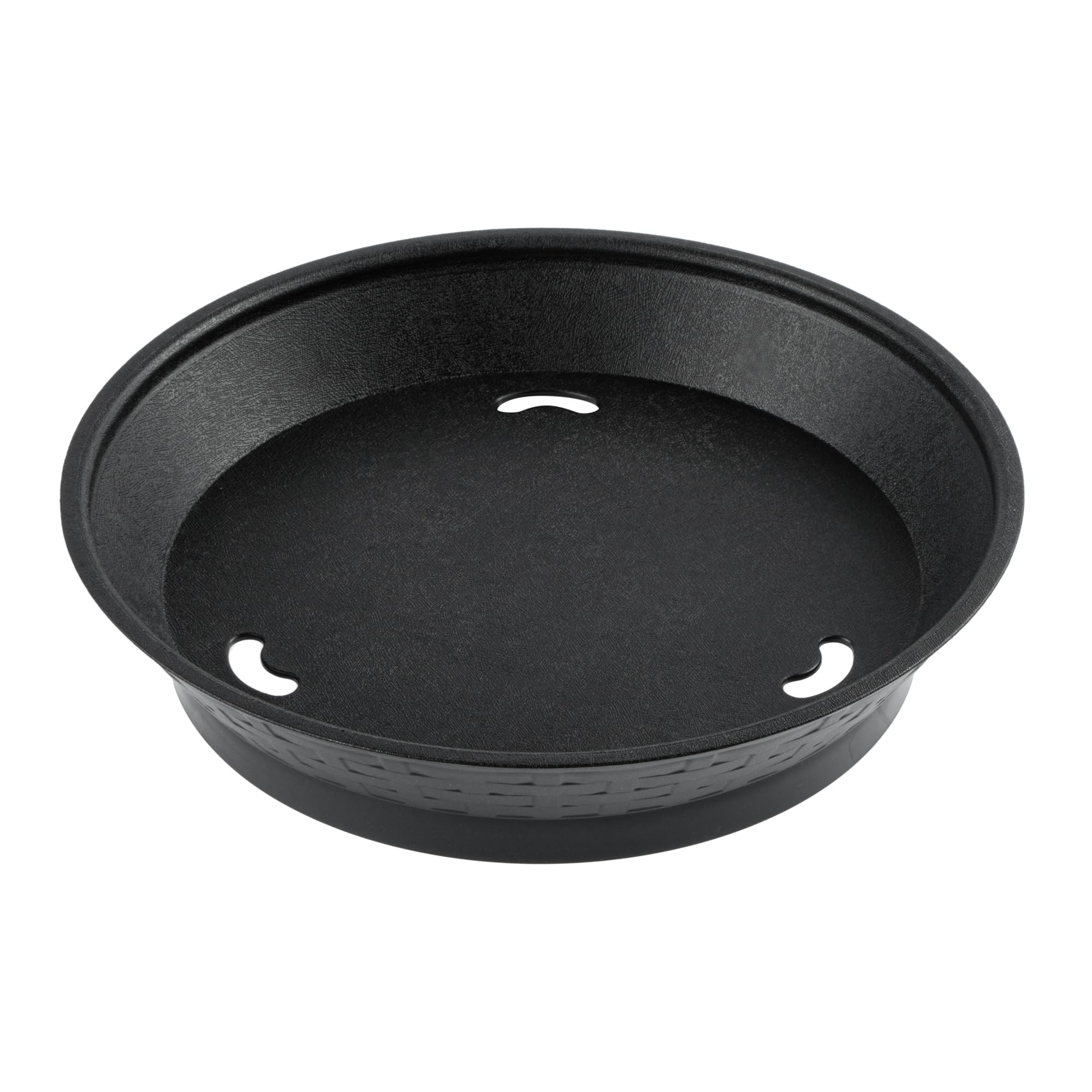 Panier de service fentes de drainage lot de 10 corbeilles plastique noir lavables au lave-vaisselle