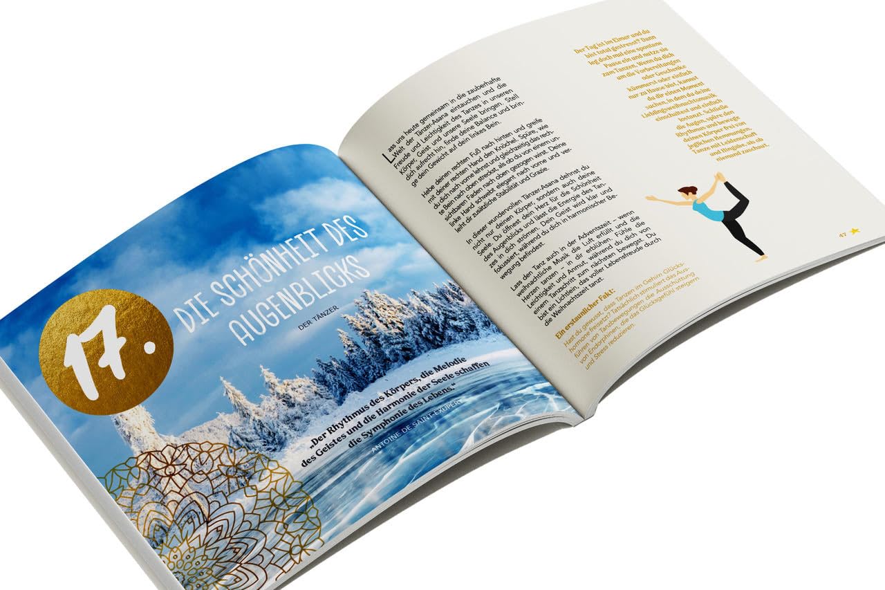 Mein Yoga-Adventskalender mit 24 Übungen und 4 Adventsmeditationen für mehr Achtsamkeit, Selbstliebe und innere Ruhe in der Weihnachtszeit – A little Yoga a Day keeps the Weihnachtsstress away