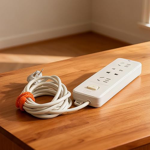 Miniatura 6 de 9 bridas de silicona para cables, reutilizables de 6 pulgadas, lazos de goma flexibles, para organizar, agrupar y enganchar (naranja, 6 pulgadas (9