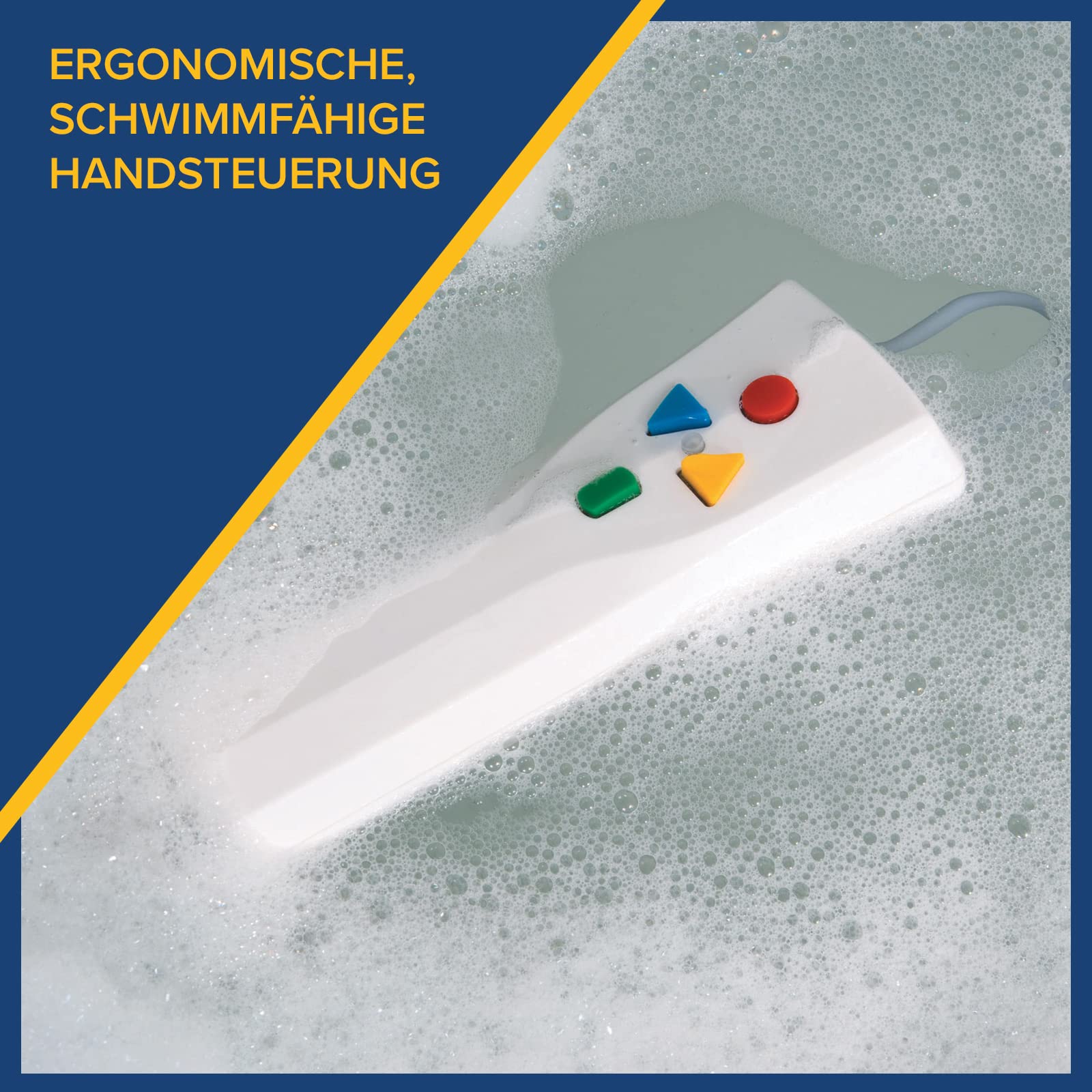 Drive Medical Badewannenlift BELLAVITA 2G mit Bezug Classic weiß I Ergonomischer Badewannenlifter für Senioren I Elektronisch verstellbar mit schwimmfähiger Bedienung I, belastbar bis 140kg
