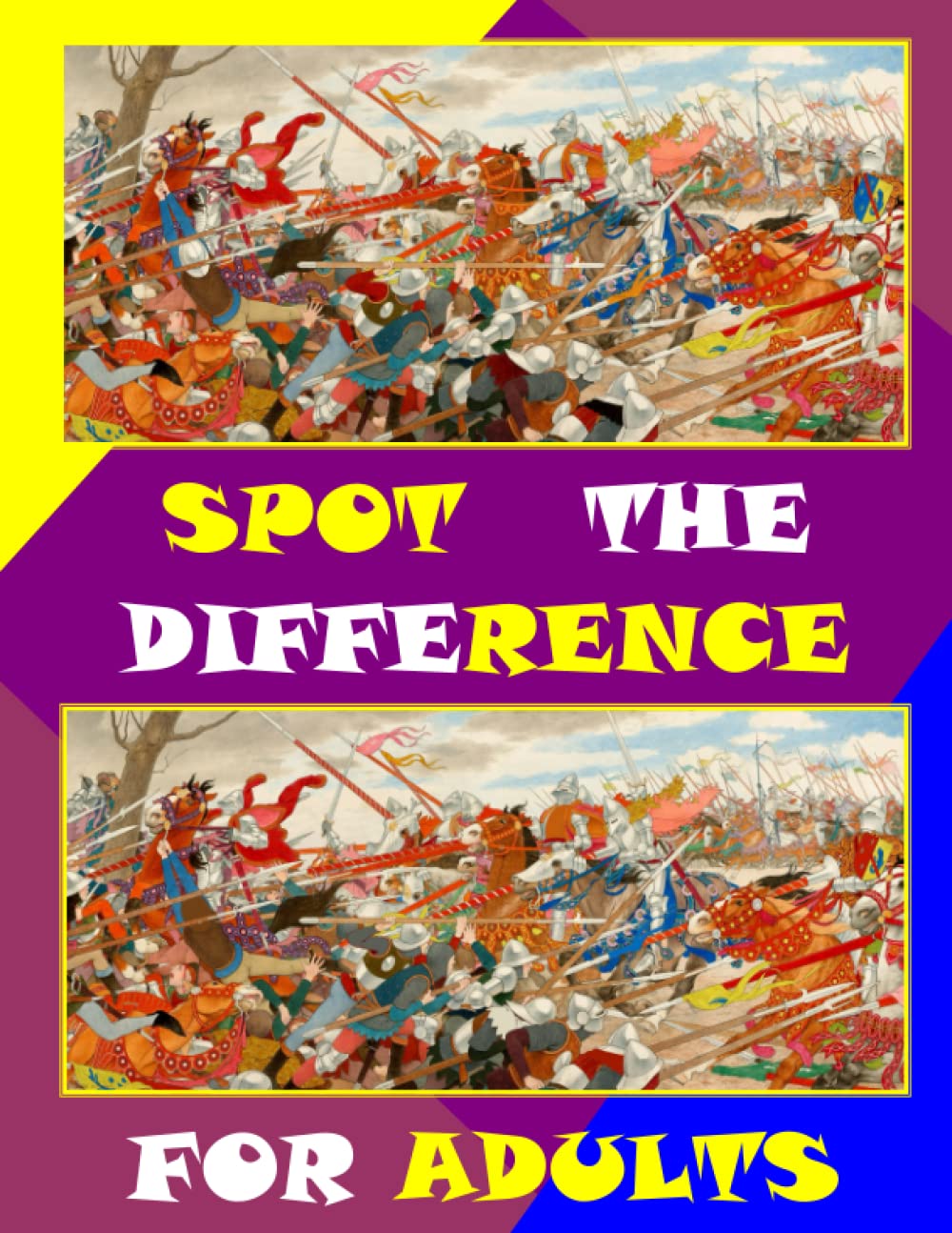 Spot The Difference For Adults: PUBLIC DOMAIN PAINTINGS | (COLOURED INTERIORS) | Perfect Visual Memory Enhancement Activity Book for Adults & Seniors