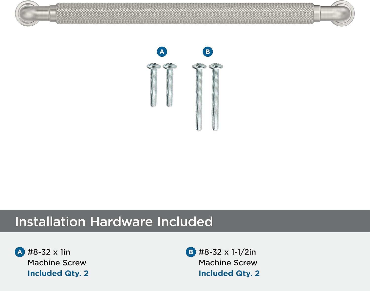 Amerock Collet 7-9/16 inch (192mm) Center-to-Center Satin Nickel Cabinet Pull, BP37685G10