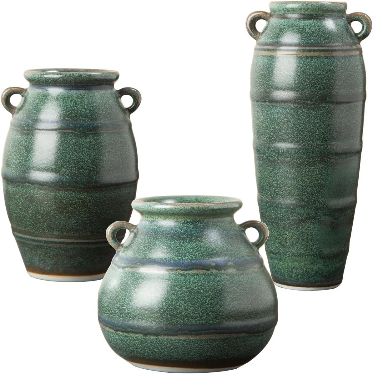 Vases Set of 3,Modern Ceramic Vases for Home Decor, Farmhouse Decor, Aesthetic Room