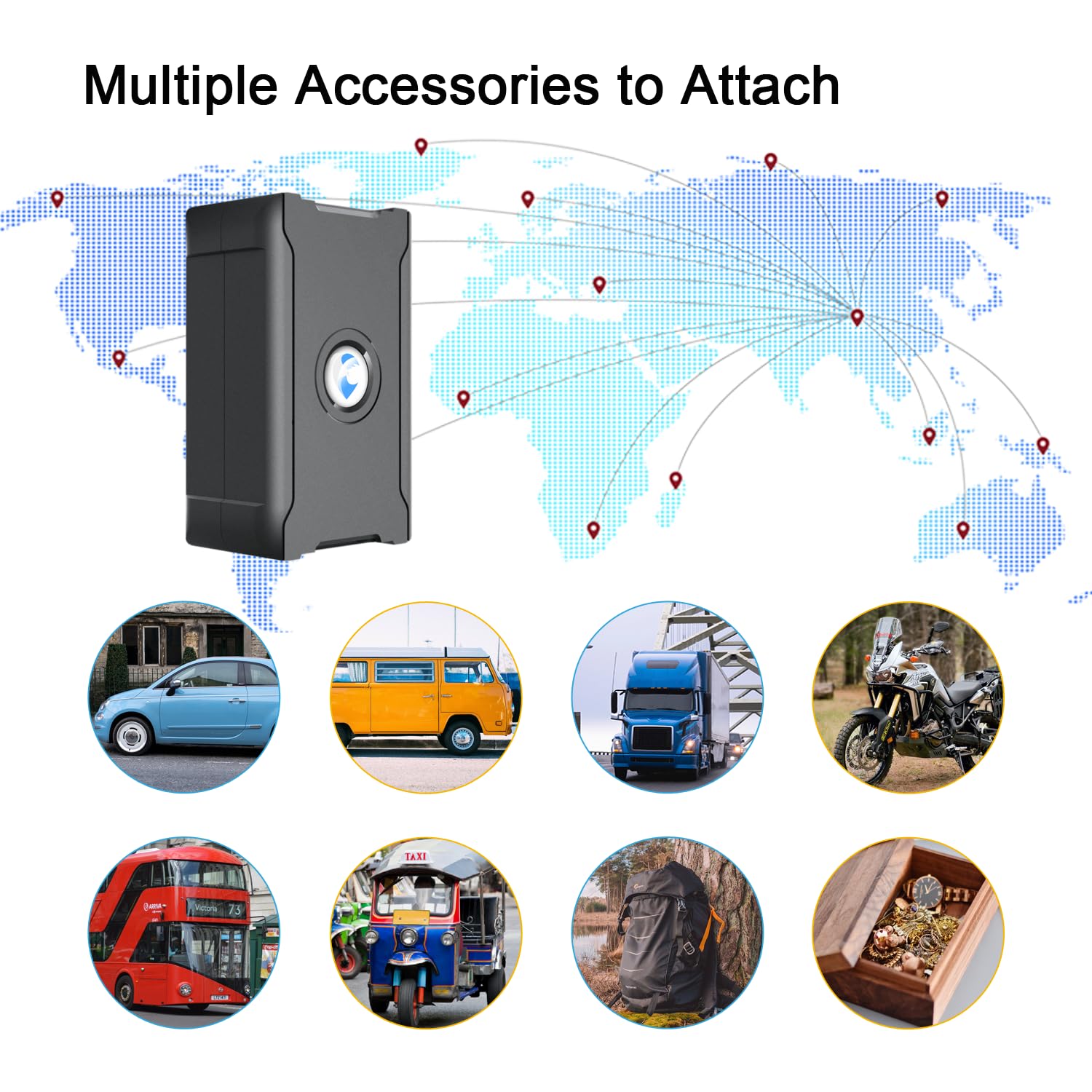 Rastreador GPS 4G para vehículos, automóviles y niños, dispositivo de seguimiento de automóvil, dispositivos de seguimiento ocultos para autos, suscripción oculta, actualización 10S, batería magnética 6