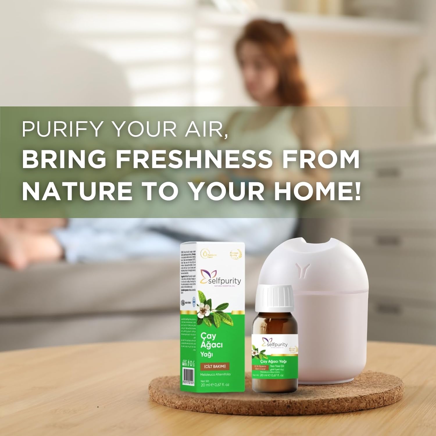 Tea Tree Oil - 100% Pure and Natural Tea Tree Oil, Premium Grade Essential Oils for Diffusers, Skin, Aromatherapy, Massage, 20 ml (0.68 fl oz) - Image 6