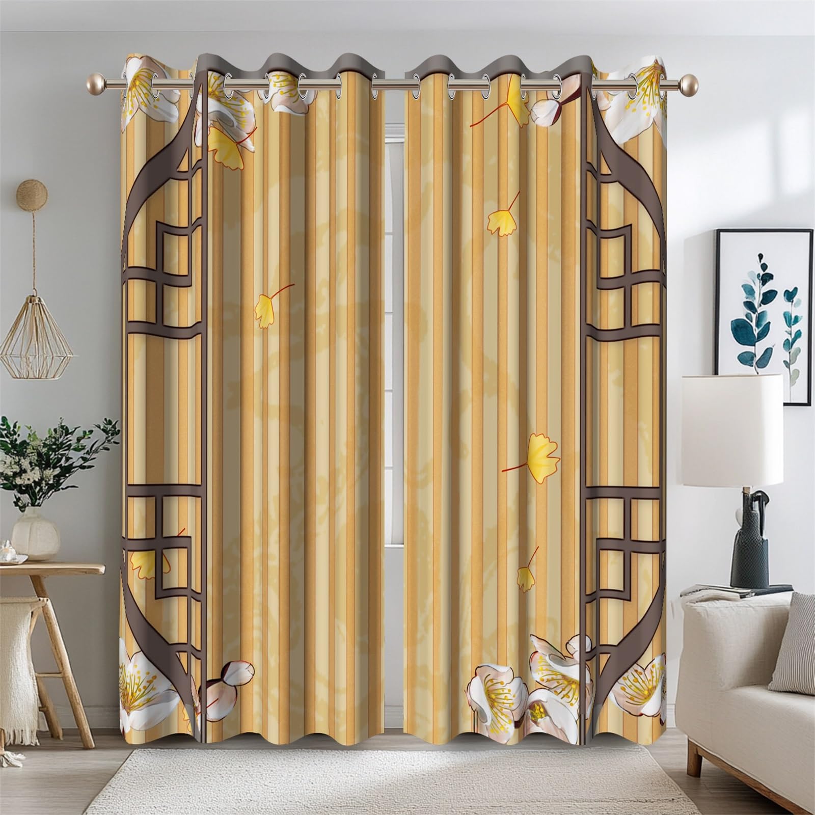 Rideaux de chambre de campagne vintage pour une ambiance bois rétro unique