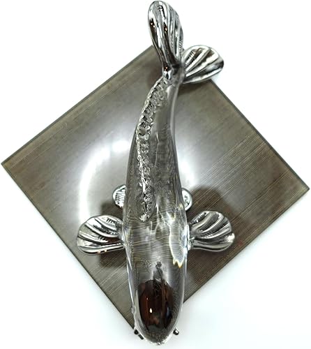 Miniatura 9 de Figuras japonesas en miniatura de peces de carpa koi, animales soplados a mano, arte coleccionable de regalo para decorar
