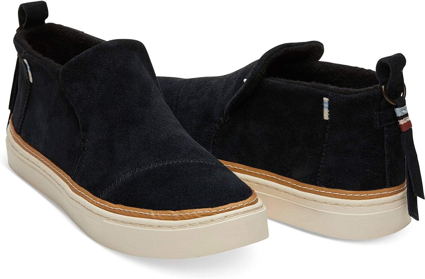 TOMS Women's Paxton Water-Resistant Slip-Ons Black Suede Size 6 - Image 5