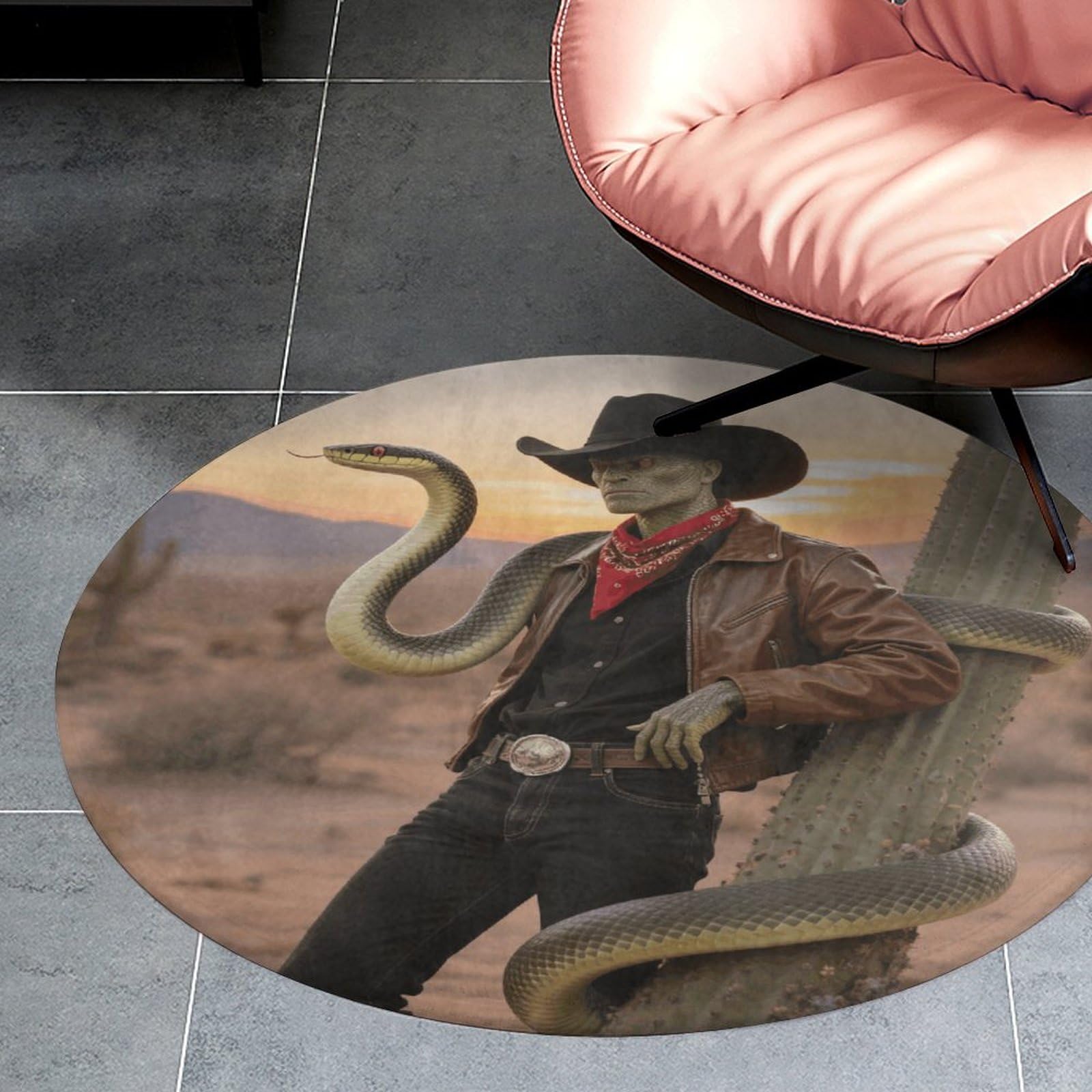 Tapis rond en velours de corail absorbant de haute qualité pour la maison