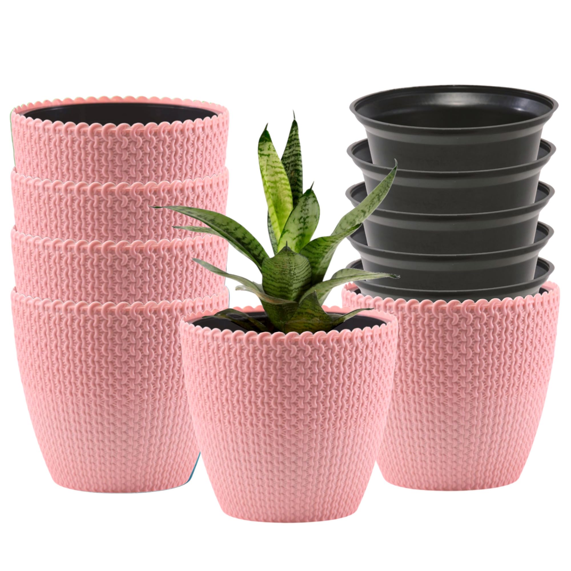 DOAP Decorative Planter Set - Self Watering Pots -14