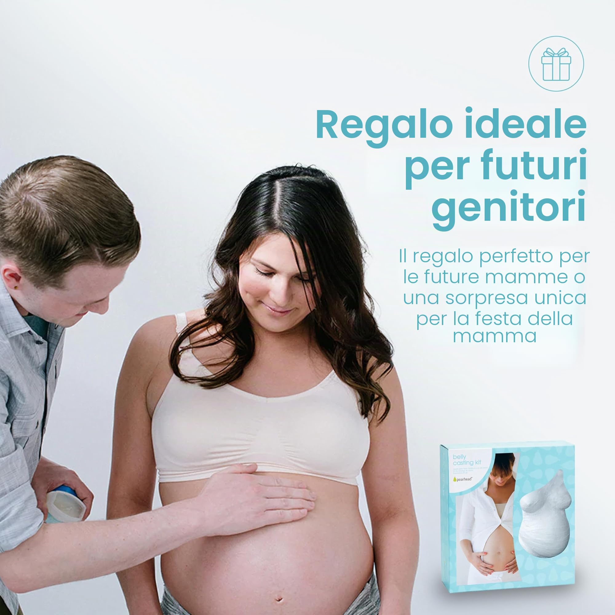 Pearhead 82100 Kit per il Calco del Pancione, Bianco