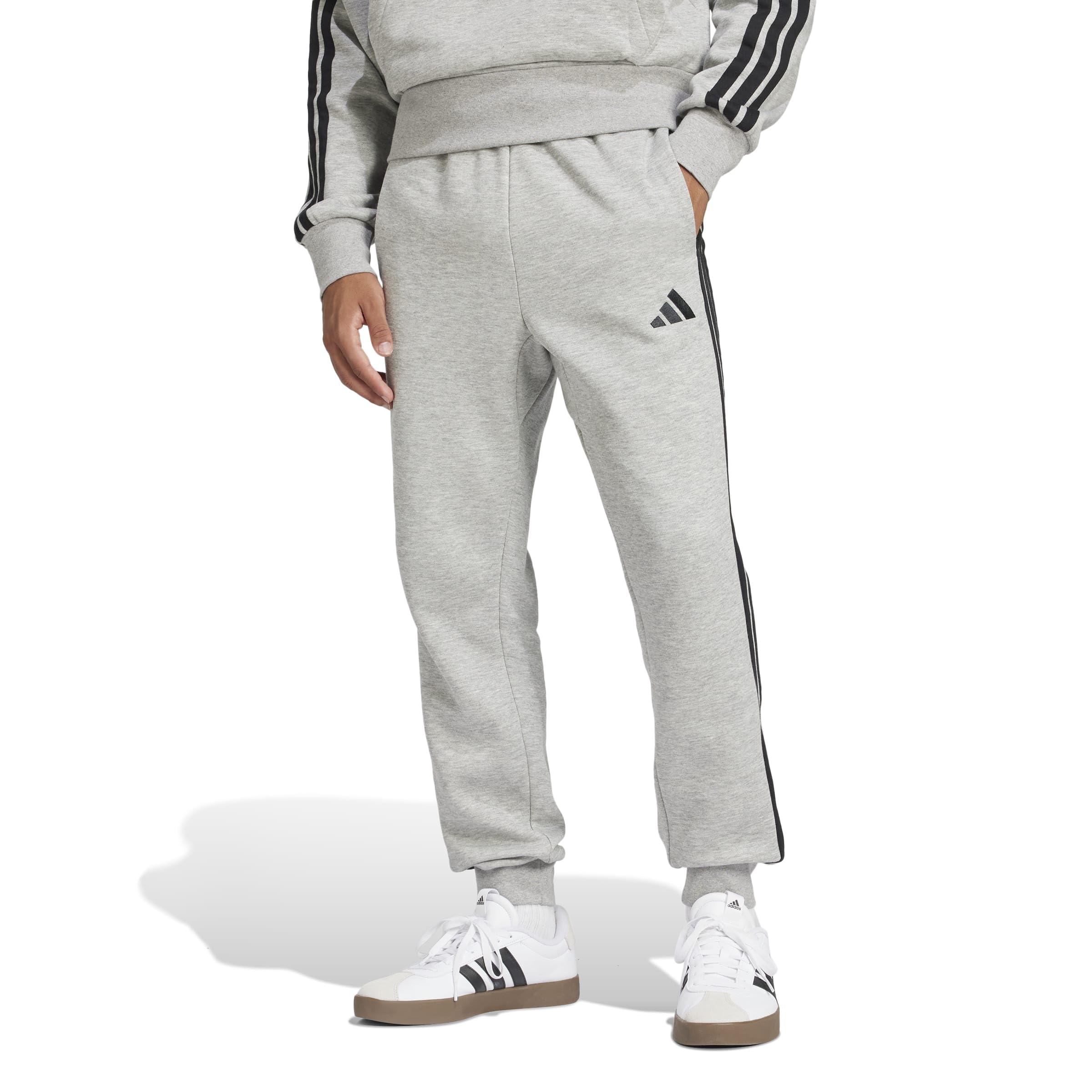 adidas Uomo Essential Three Stripes Fleece Pant - 4