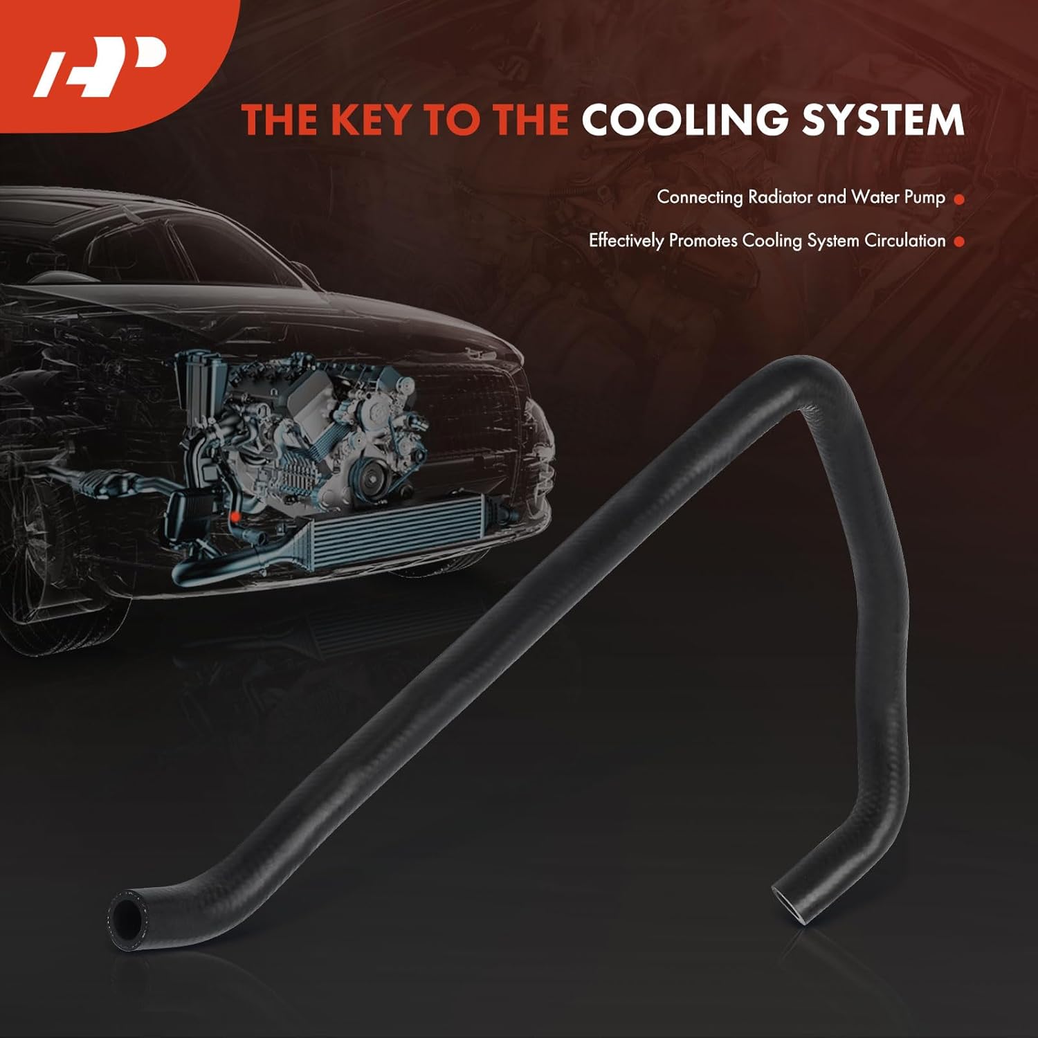 A-Premium Engine Water Coolant Hose Pipe Oil Cooler To Pipe Compatible with BMW 525i 2006-2007, 525xi 2006-2007, 528i 2008-2010, 528i xDrive 2009-2010, 528xi 2008, 530i 2006-2007, 530xi, X3, Z4