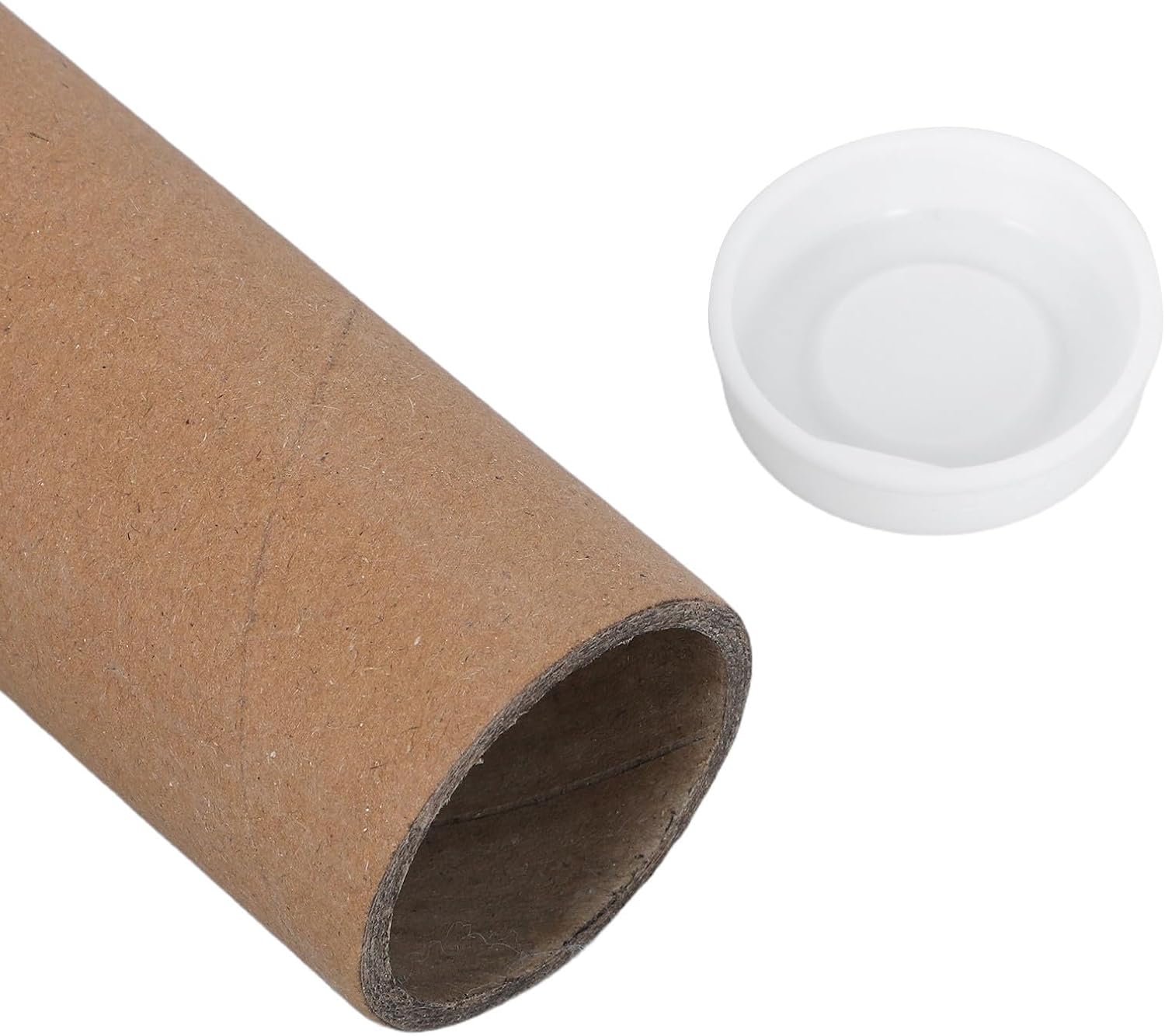 Healifty 5 Sets Poster Mailer Tube with End Caps 11.8x1.8 Inch Paper