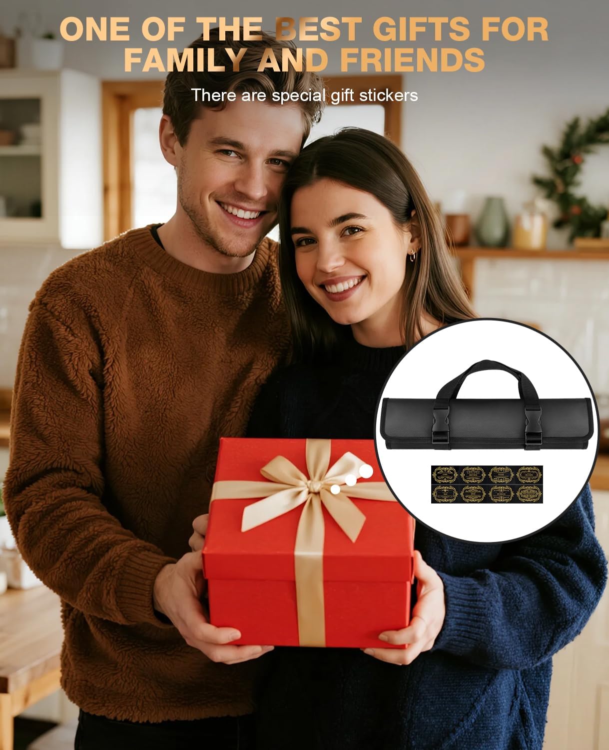 MOSFiATA 6pcs knife set，Japanese Stainless Steel Knife Sets for Kitchen with Oxford cloth storage bag Dishwasher Safe, For Outdoor - Image 8