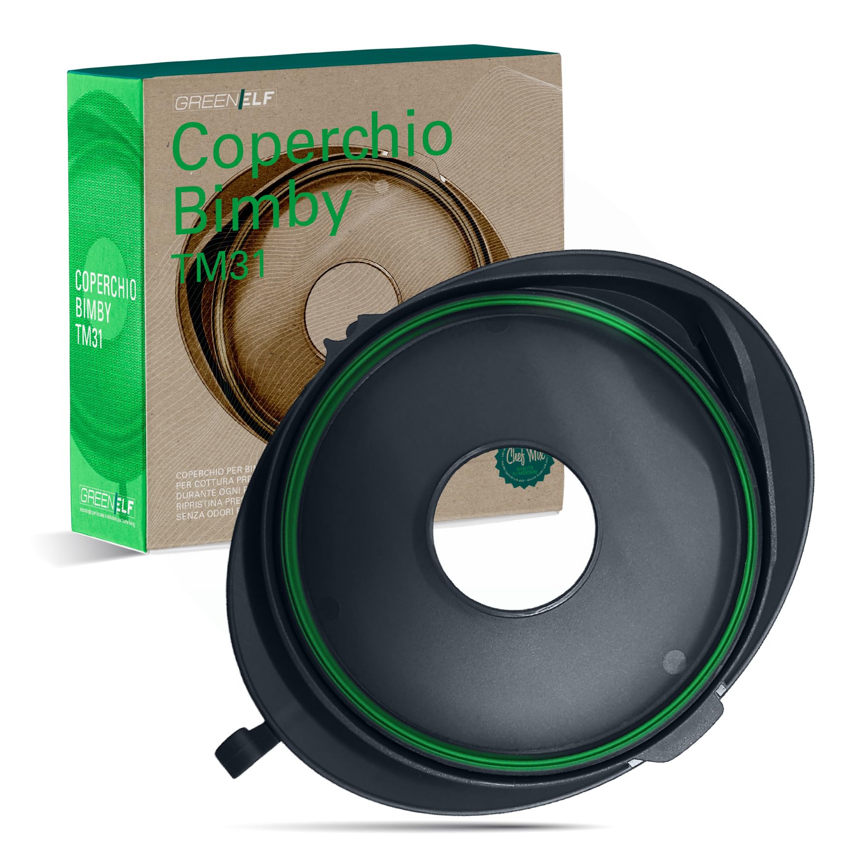 Coperchio Bimby TM31, Ricambio Compatibile con Bimby TM31, con Elegante Guarnizione Colorata per Cottura Precisa, Sigillatura Ermetica Anti-Fuoriuscite, Facile da Sostituire e Pulire