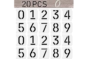 Carved Rugs & Home Decor Mylar Plastic Numbers Stencils