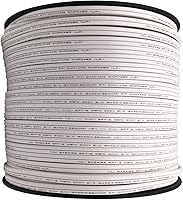 Vista 2 de SPT-2 18/2 Cable de cobre para iluminación de paisaje de bajo voltaje, 500 pies, blanco, calibre 18, 2 conductores, entierro directo al aire libre