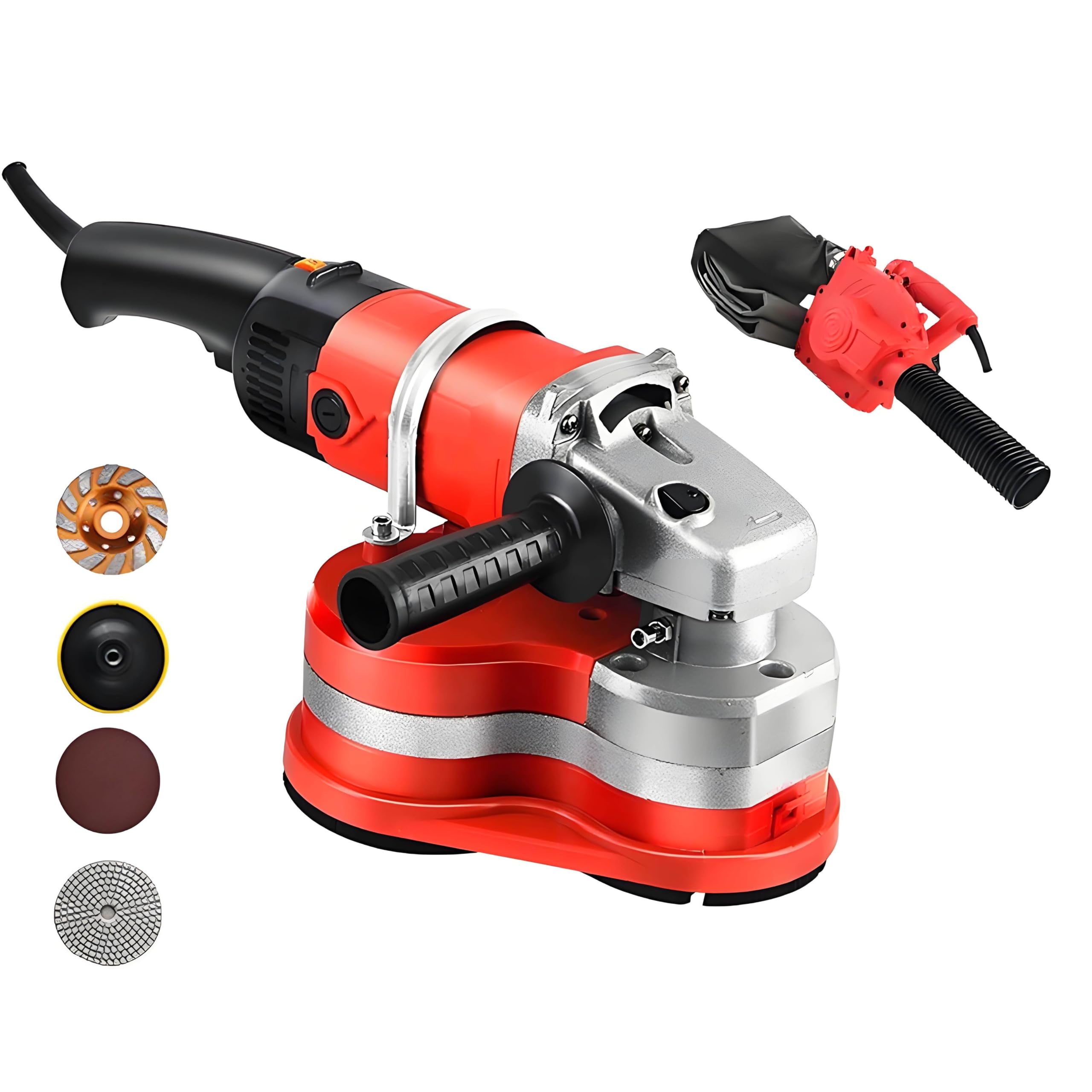 Betonschleifmaschine 3800W für Boden und Wand Machine+VacuumCleaner