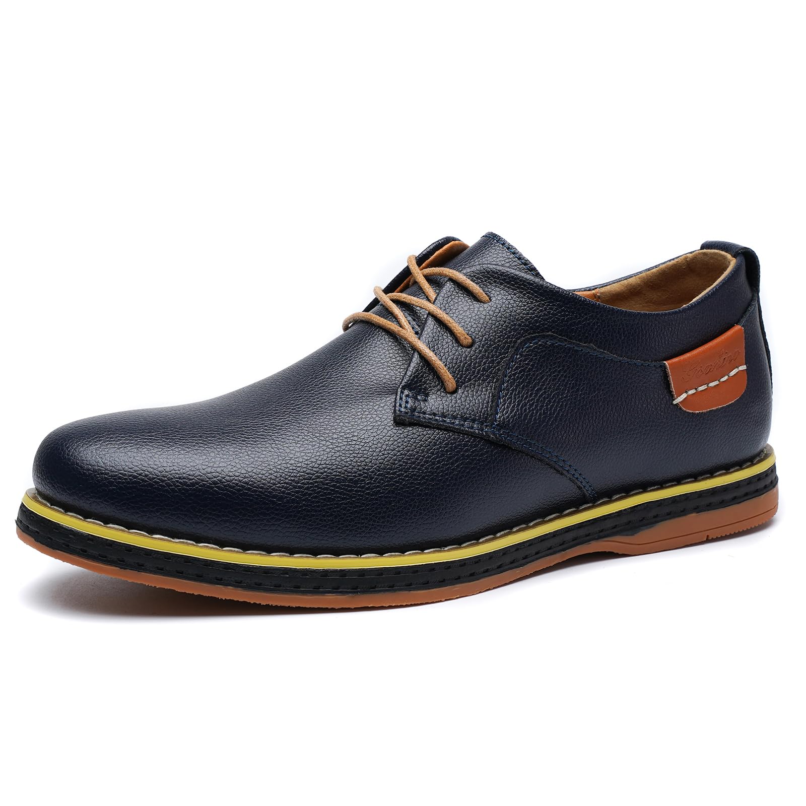 Mens Casual Shoes Lace-up Classic Oxford Leather Shoes Business Formal Comfortable Fashion Dress Sneakers Soft Loafers Shoe for