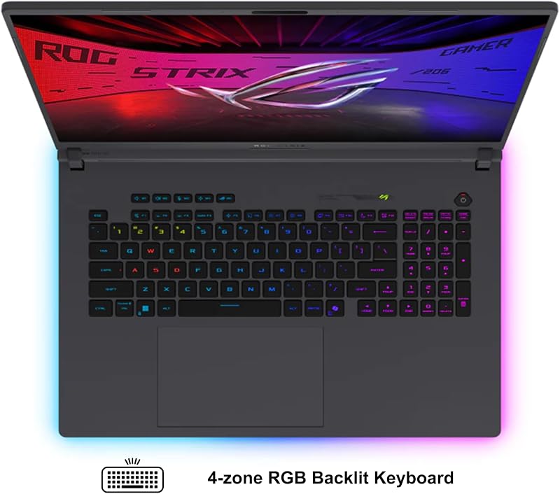 ASUS ROG Strix G18 G815 Gaming AI Laptop 18" 2560x1600 240Hz (100% DCI-P3) Intel 24-core Ultra 9 275HX 64GB RAM 2TB SSD GeForce RTX 5070 (Up to 798 AI Tops) RGB Backlit Win11Pro ICP Acc/ image 7