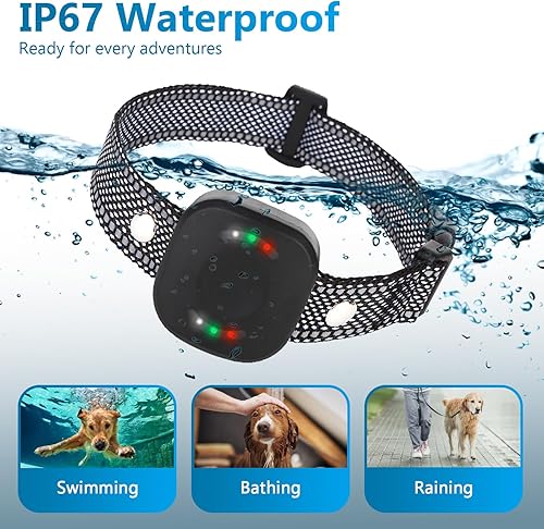 Miniatura 3 de Collar de entrenamiento para perros con control remoto, 2600 pies, collar de choque inteligente para perro con 4 modos de entrenamiento, bloqueo de