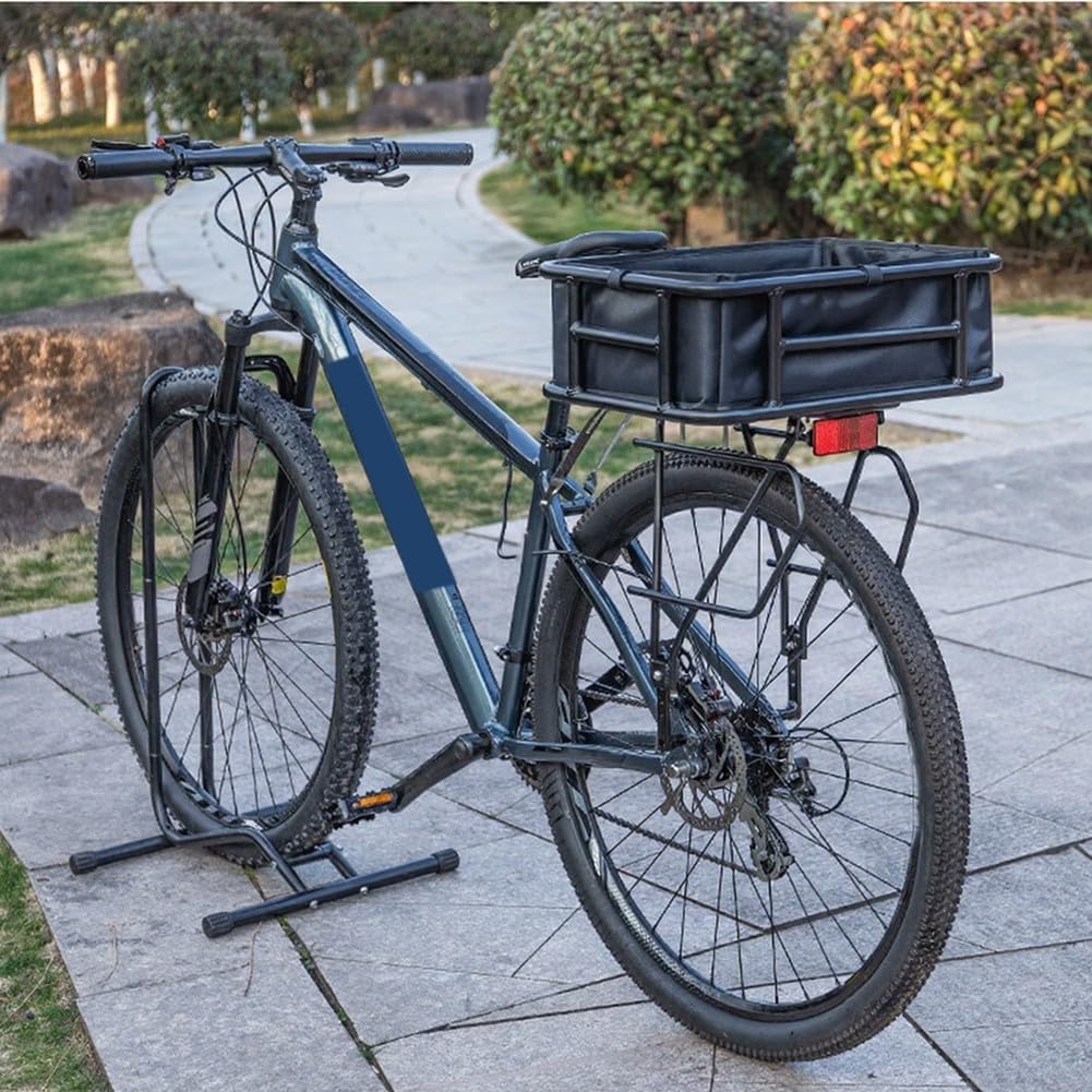 Panier arrière de vélo grande taille avec doublure en filet de cargaison