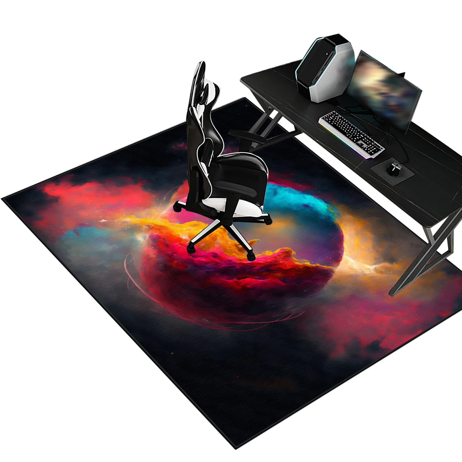 Heavy Duty Office Gaming Chair Mats for Carpeted and Hardwood Floor Desk Chair Mat Carpet Protector Chair Mat for Home and Office Hard-Floor Chair Mats Floor Mat for Office Chair 180 x 230 cm