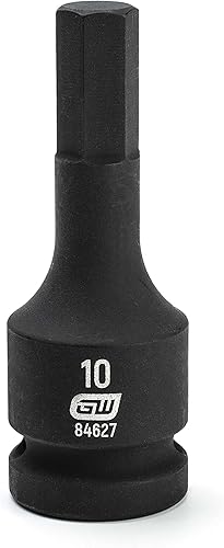 Gearwrench 84627 1/2 "Drive Impacto Puntas hexagonales Llaves de vaso (10 mm, co