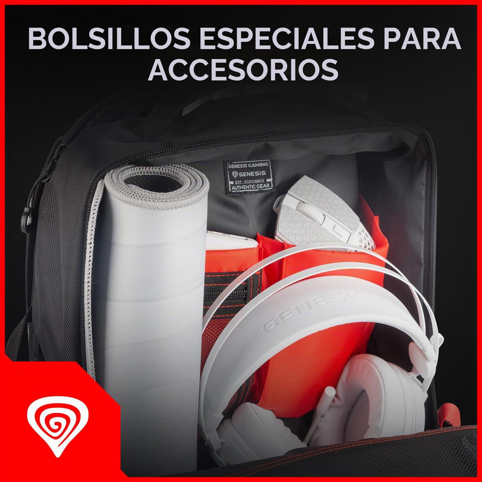 Genesis Mochila para Portátil Pallad 410 Negro 15,6"