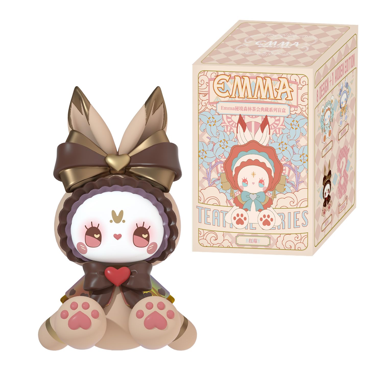 Blumax Emma Secret Forest Tea Party Different Color Blind Box - 1 Random Figure (9cm) Kawaii Mystery Collectible Figure, 8 Designs + 1 Rare Rare