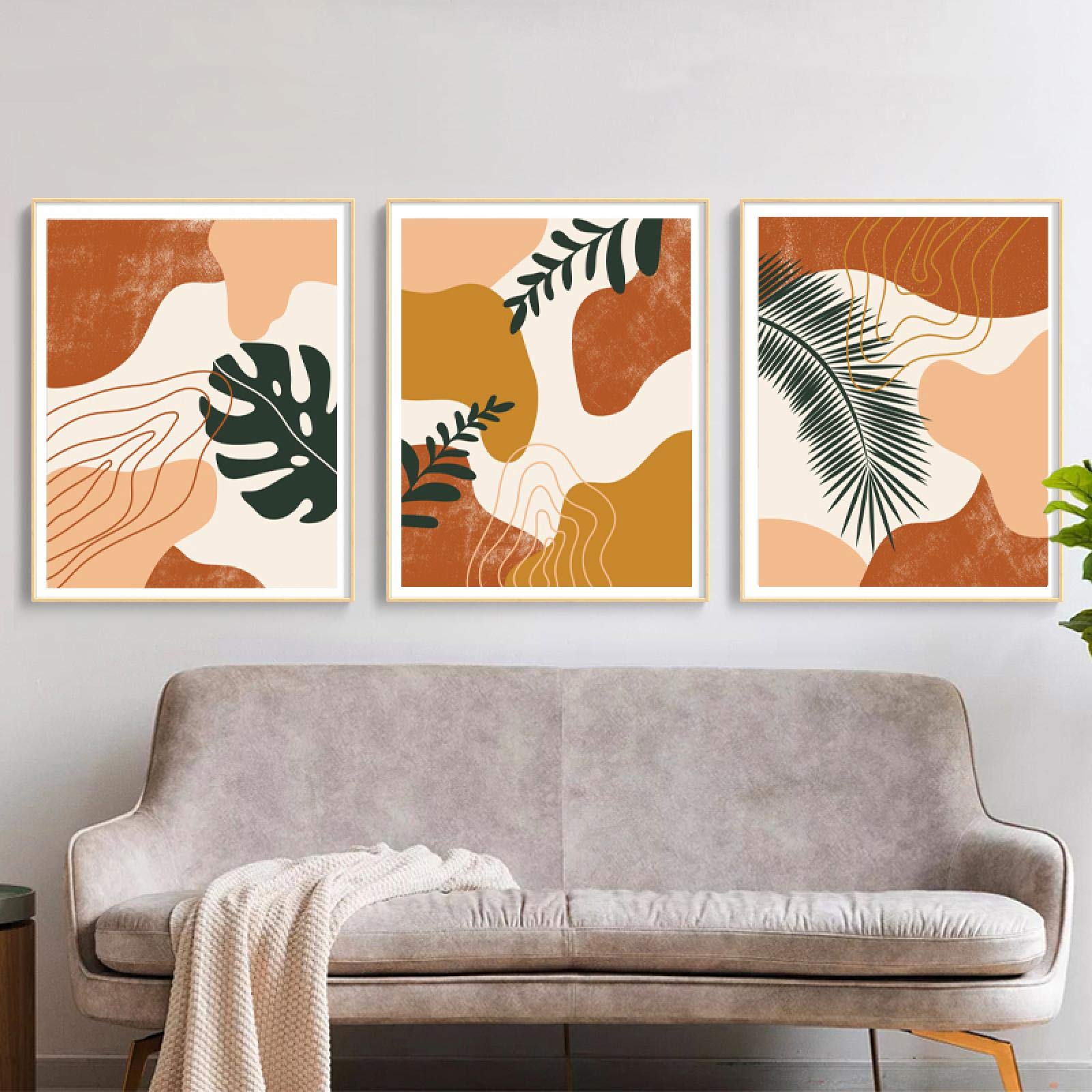 Affiches et impressions feuille de palmier, évadez-vous avec l'art mural bohème