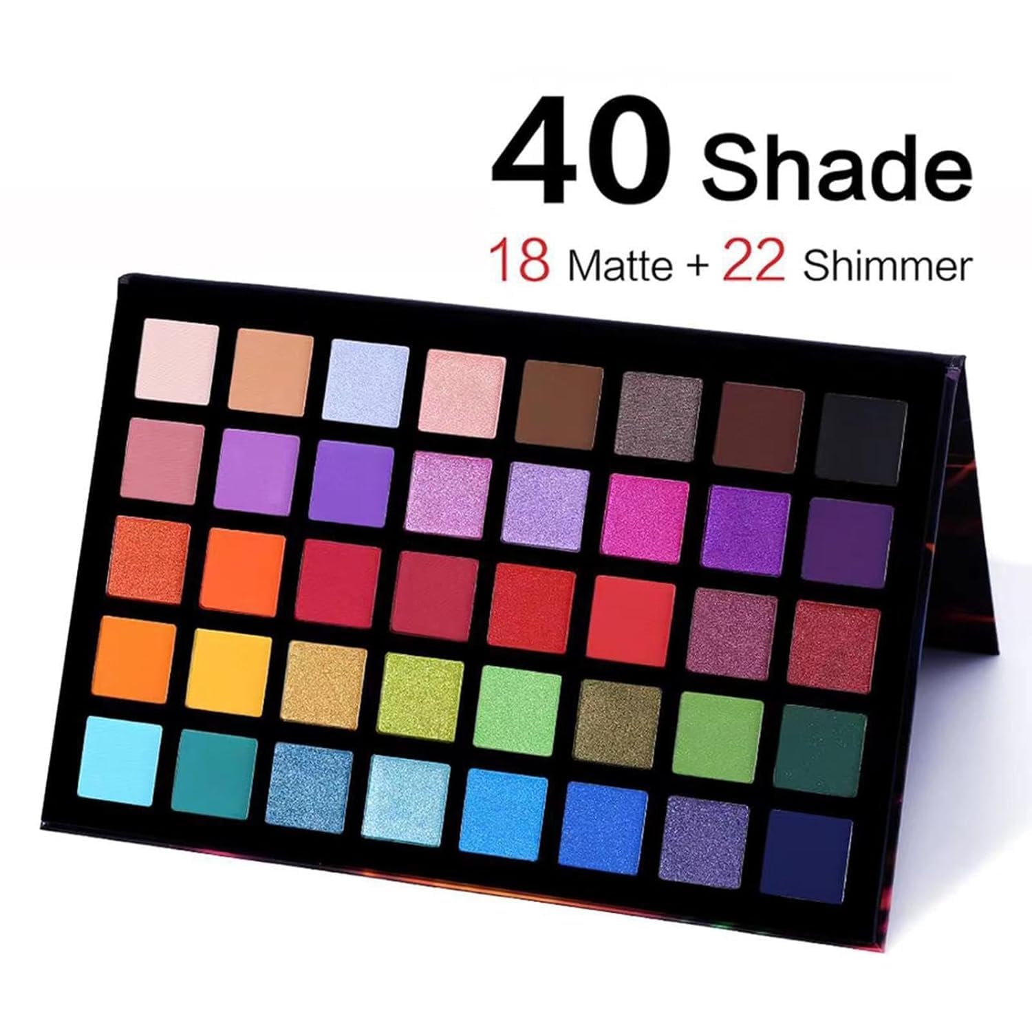 MR.THINDZ Spotlightt Eyeshadow Palette 40 Color Eye Shadow Matte Shimmer Makeup Pallet Highly Pigmented Colorful Powder Long Lasting Waterproof Eye Shadow 2