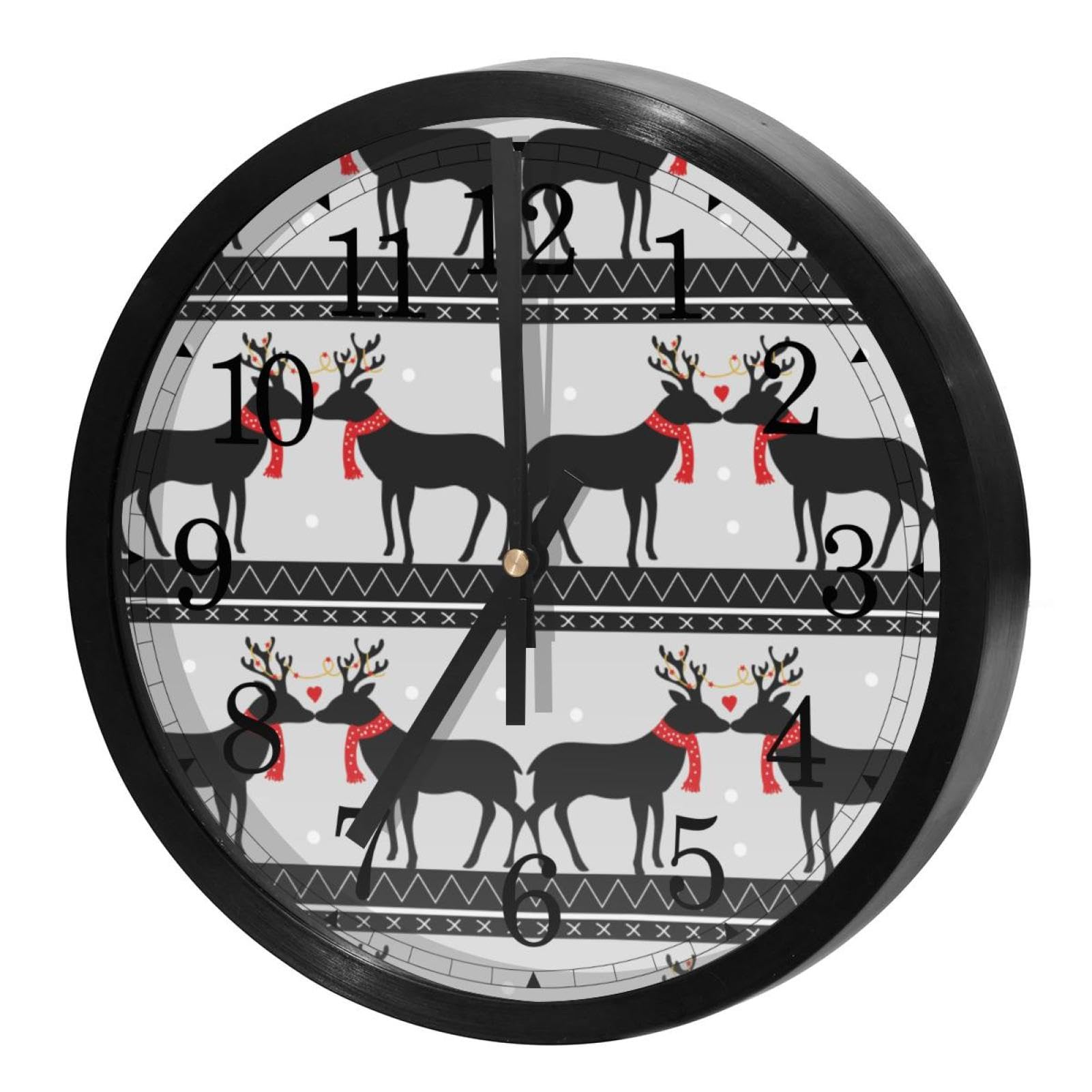 Horloge murale sans tic-tac silencieuse à piles pour retrouver le sommeil au calme