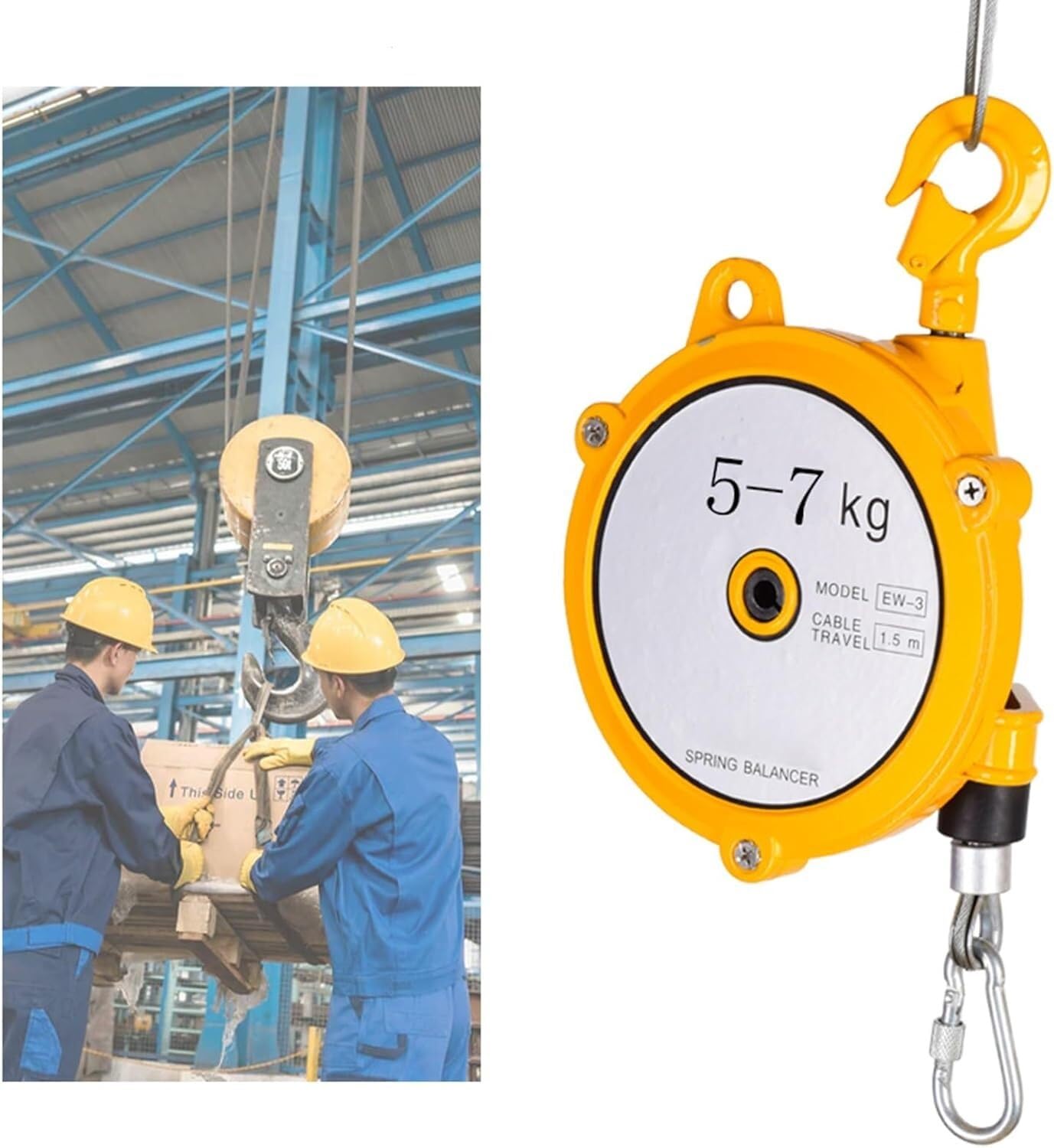 VUIKLCty Spring Balancer Retractable Balancer Improves Efficiency And Reduces Fatigue (Size: 5-7kg)