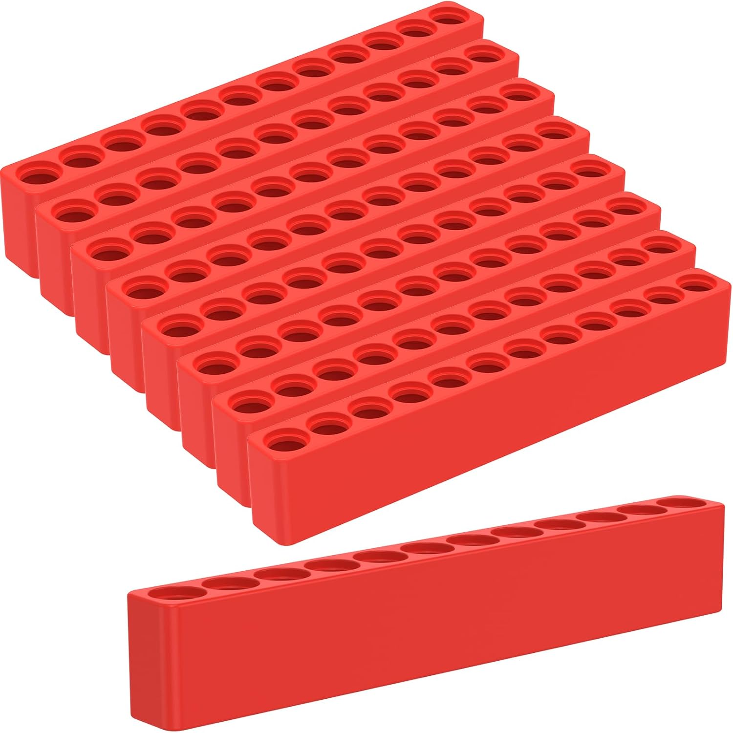 21Pcs Hex Bit Holder 12 Holes Hex Bit Organizer Portable Screwdriver Head Holder Rubber Hex Bit Holder Organizer Hex Bit Holder Rack for Hex Shank Bits Screwdriver Bits