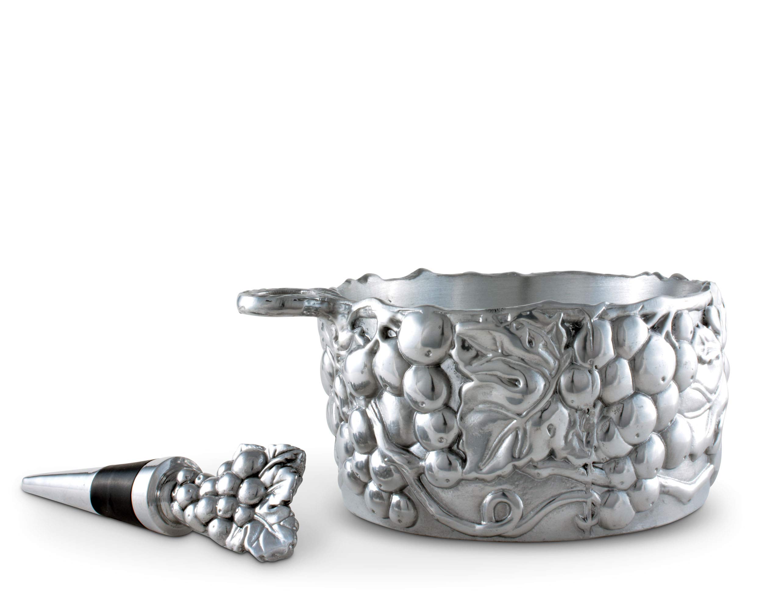 Designs Grape Wine Caddy & Stopper Set