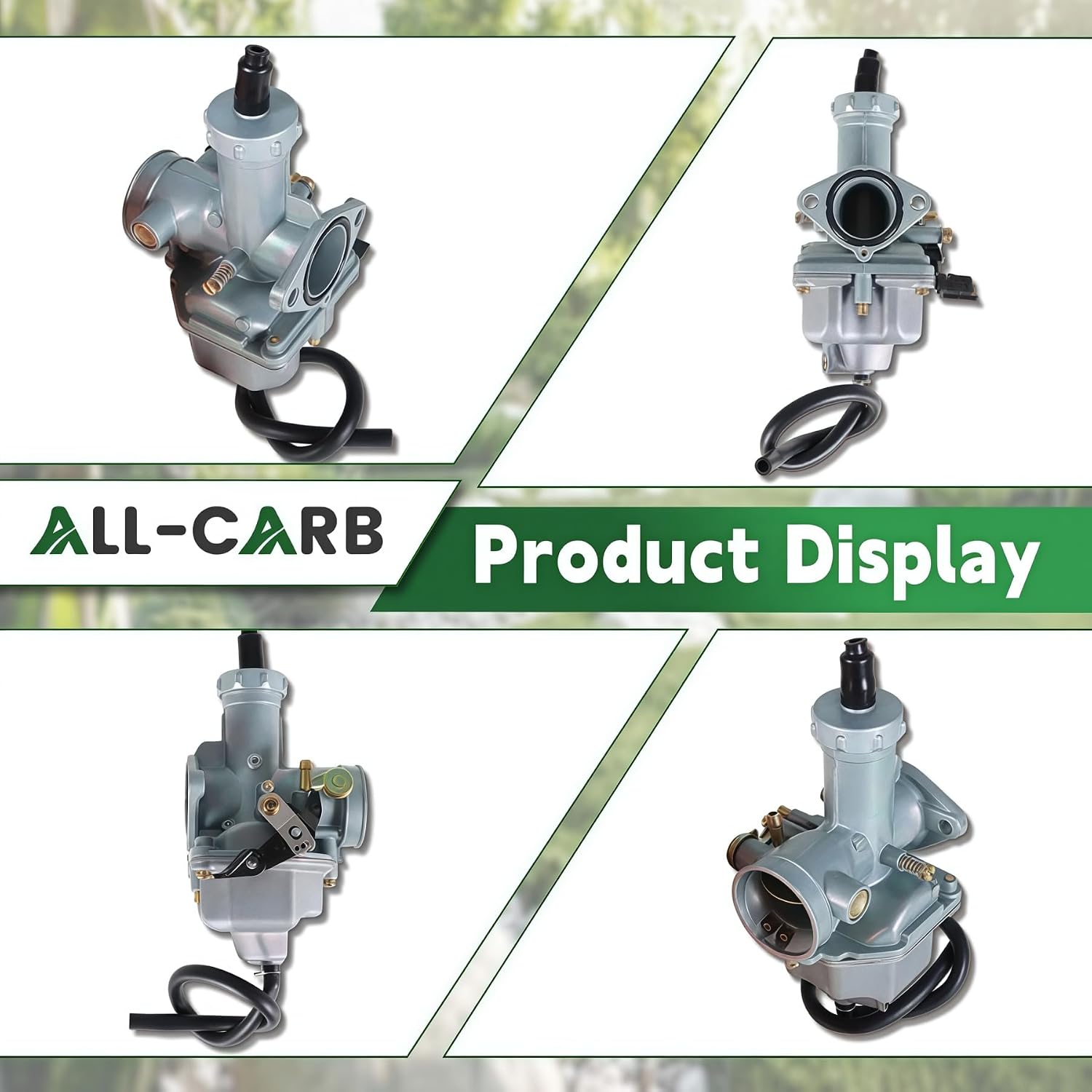ALL-CARB Carburetor and Boot Kit Replacement for 125cc 150cc 200cc 4-stroke Go Kart