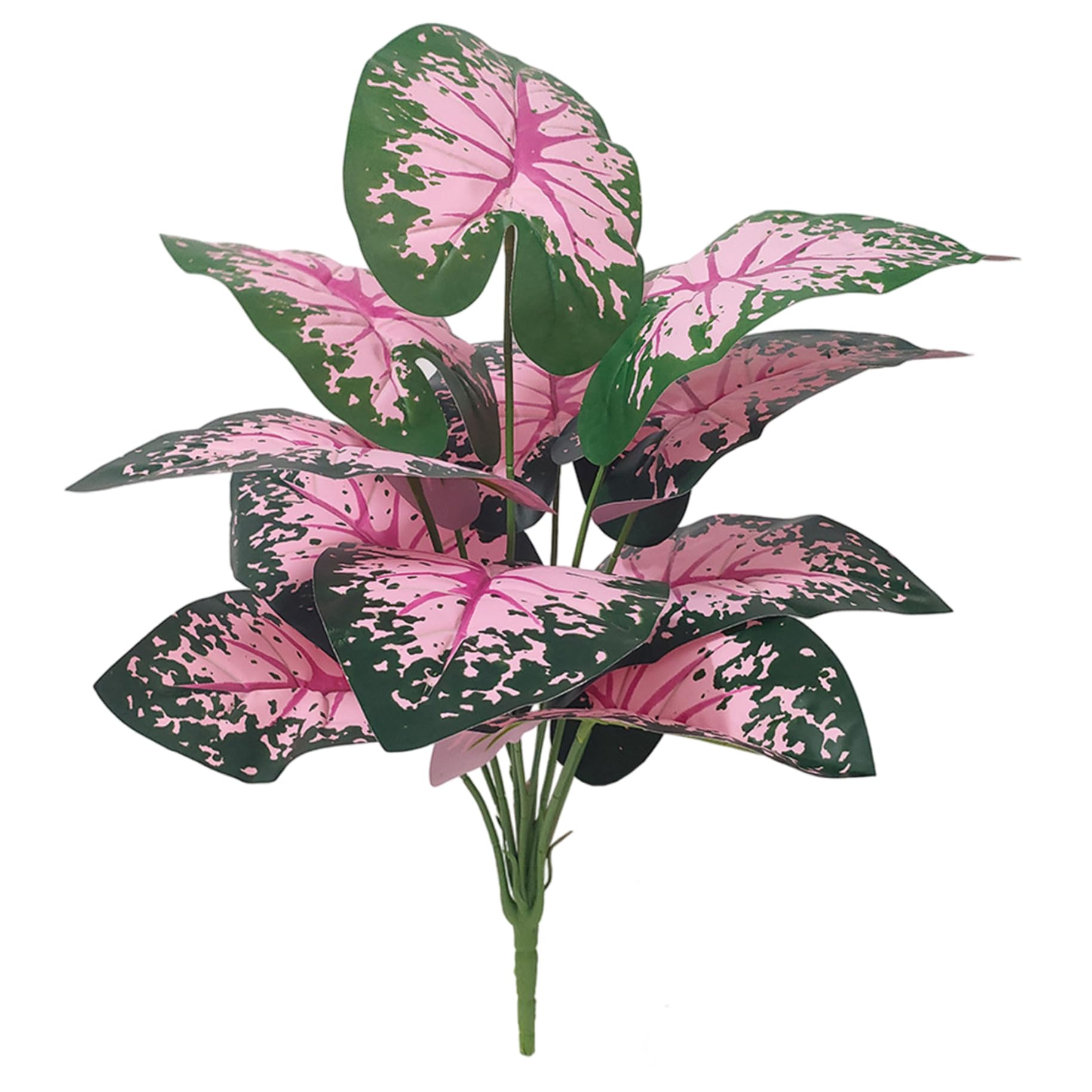 Plantes tropicales artificielles de 22 pouces avec 12 feuilles en PVC pour bureau et maison