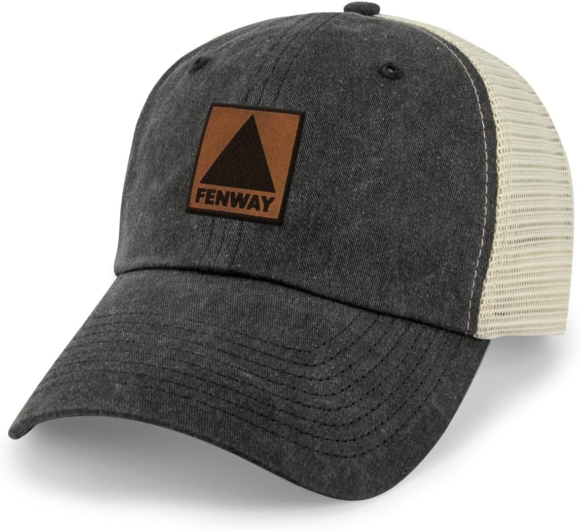 Chowdaheadz Fenway Leather Patch Relaxed Trucker Hat
