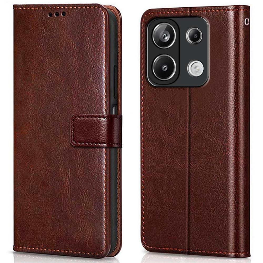 WOW IMAGINE Shock Proof Flip Cover Back Case Cover for Xiaomi Mi Redmi Note 13 5G (Flexible | Leather Finish | Card Pockets Wallet & Stand | Chestnut Brown) (B0CRHF3Y9V) Amazon Price History, Amazon Price Tracker