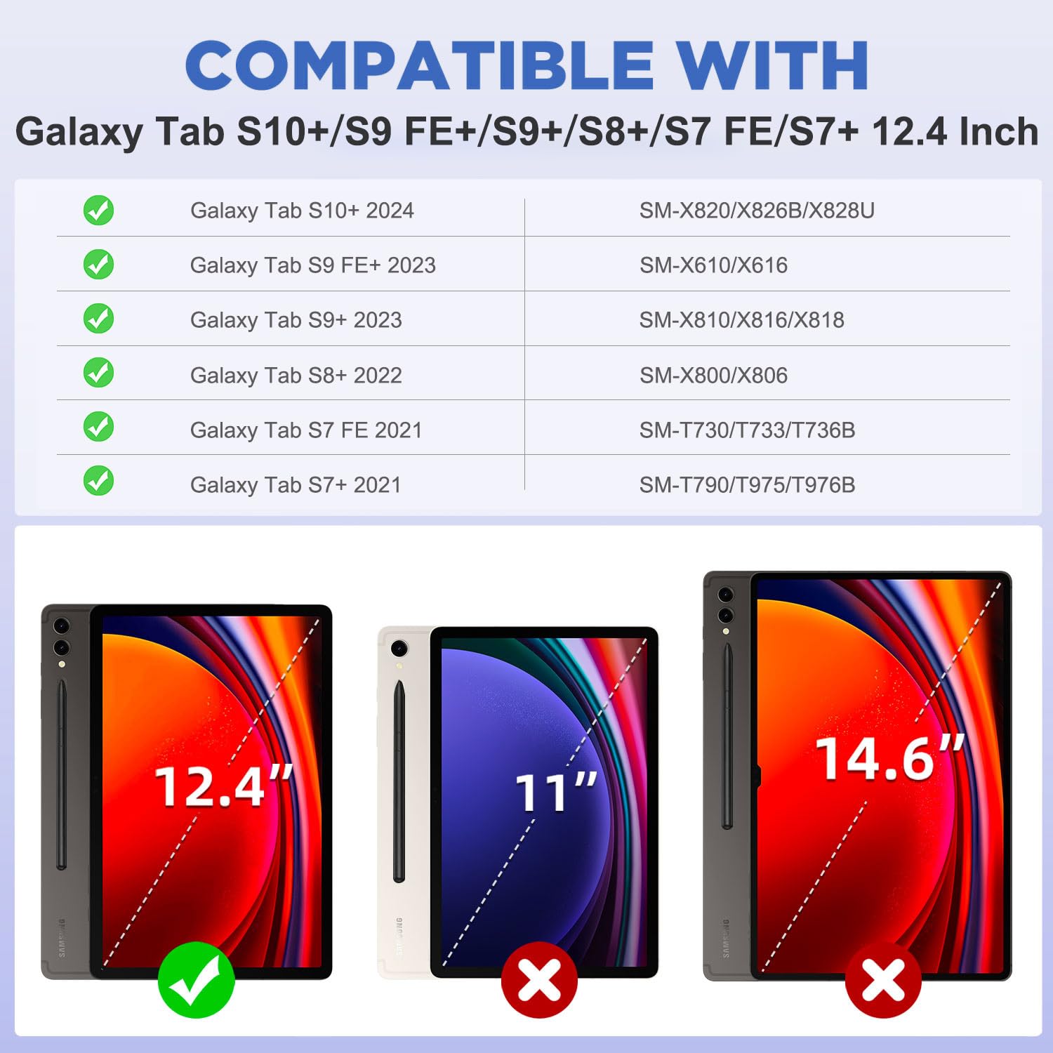 MoKo 1 Pack Screen Protector Fits Samsung Galaxy Tab S10 Plus 12.4