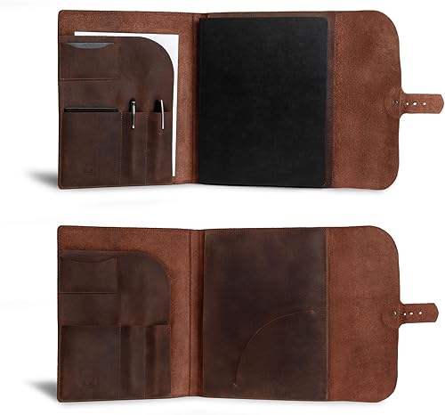 Miniatura 2 de Moleskine - Funda (8.5 x 11 pulgadas) Cartera ejecutiva para negocios, planificador personal para hombres y mujeres, cuero de grano completo, hecho