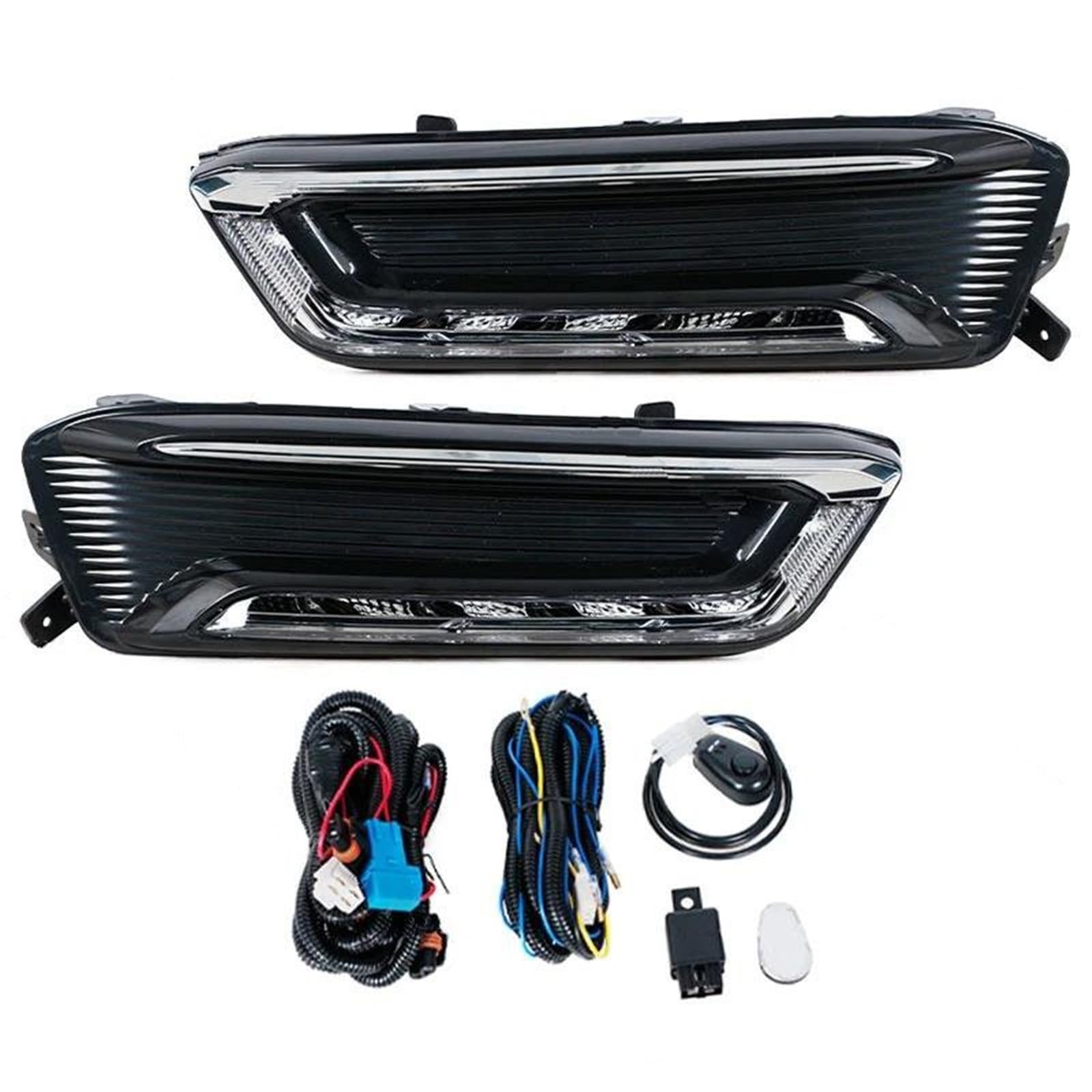 Feux antibrouillard LED étanches avec cadre de grille robuste pour Chevy Impala 2014-2020 - 8