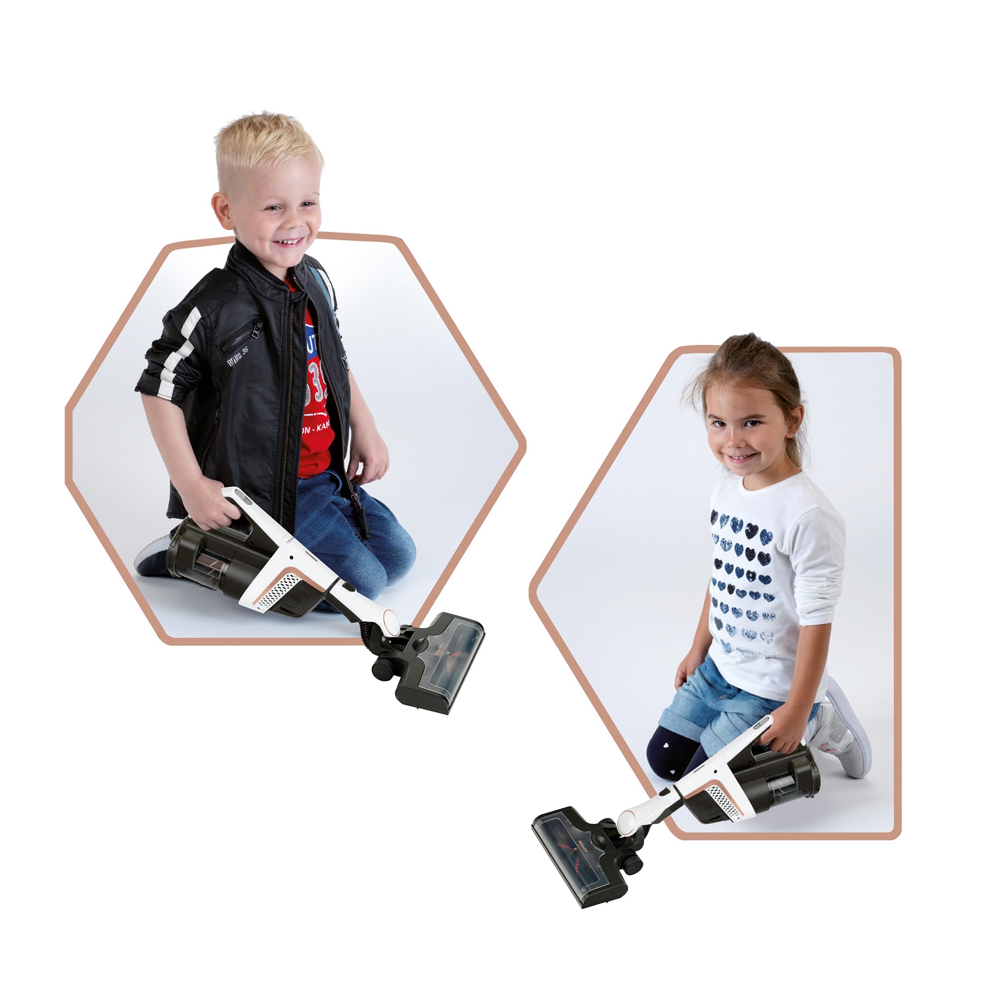 Theo Klein 6832 Miele - Aspirapolvere Triflex I con avvolgitore, Bocchetta per Pavimenti Flessibile e Rullo I Giocattolo per Bambini dai 3 Anni in su