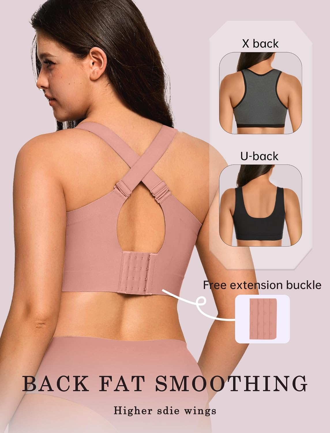 OEAK Womens Wireless Jelly Bra Plus Size Supportive Seamless Bras Full Coverage Push Up Comfortable No Underwire Tshirt Bras - Image 3