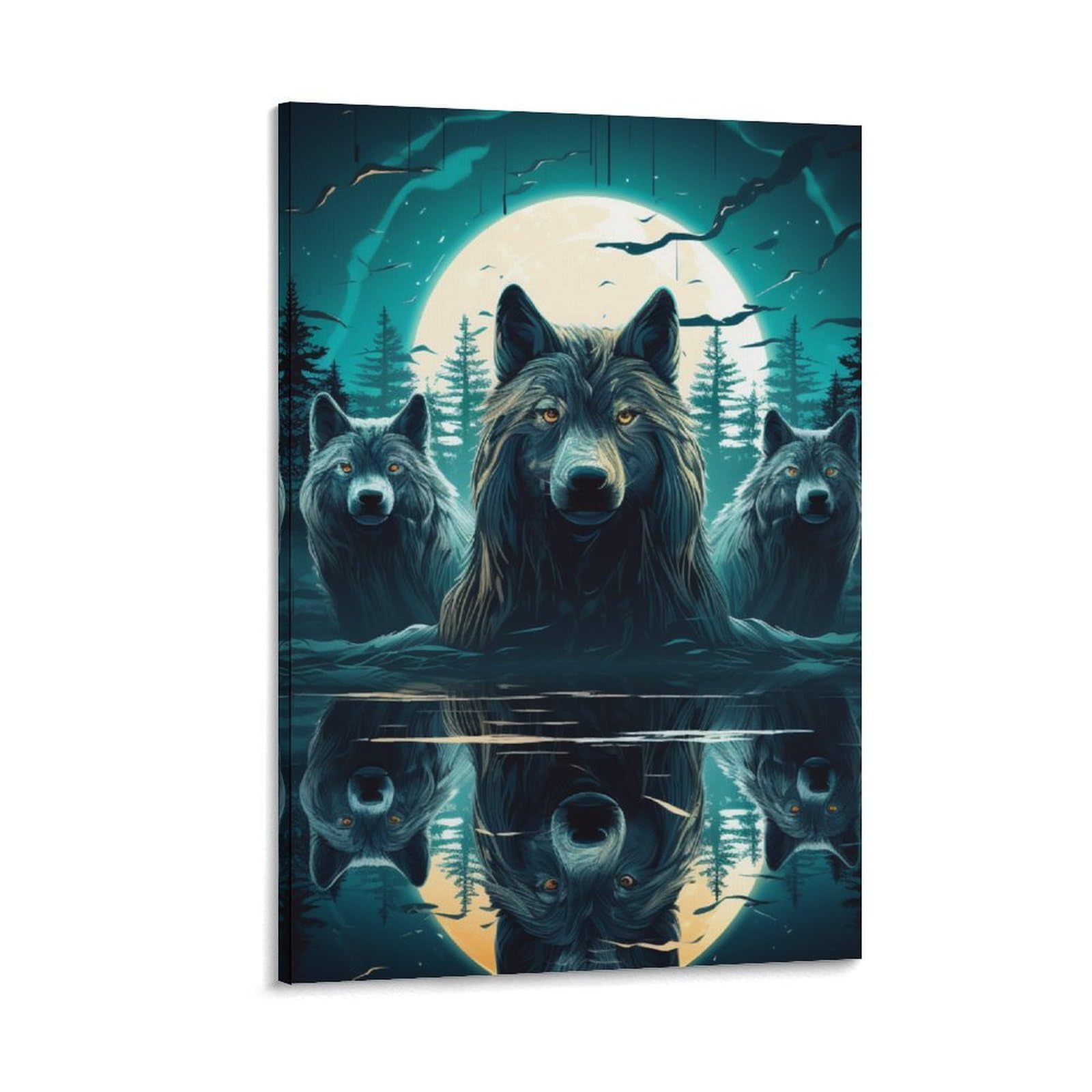 Affiche loup de qualité premium pour une décoration murale raffinée 40x60