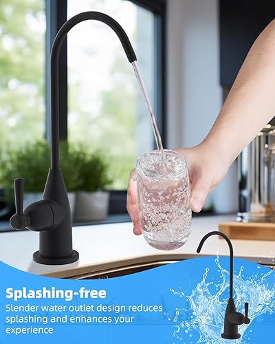 Miniatura 3 de Hibbent - Grifo de agua potable para fregadero de cocina de bar, grifo de filtro de agua sin plomo, grifo de ósmosis inversa de acero inoxidable,