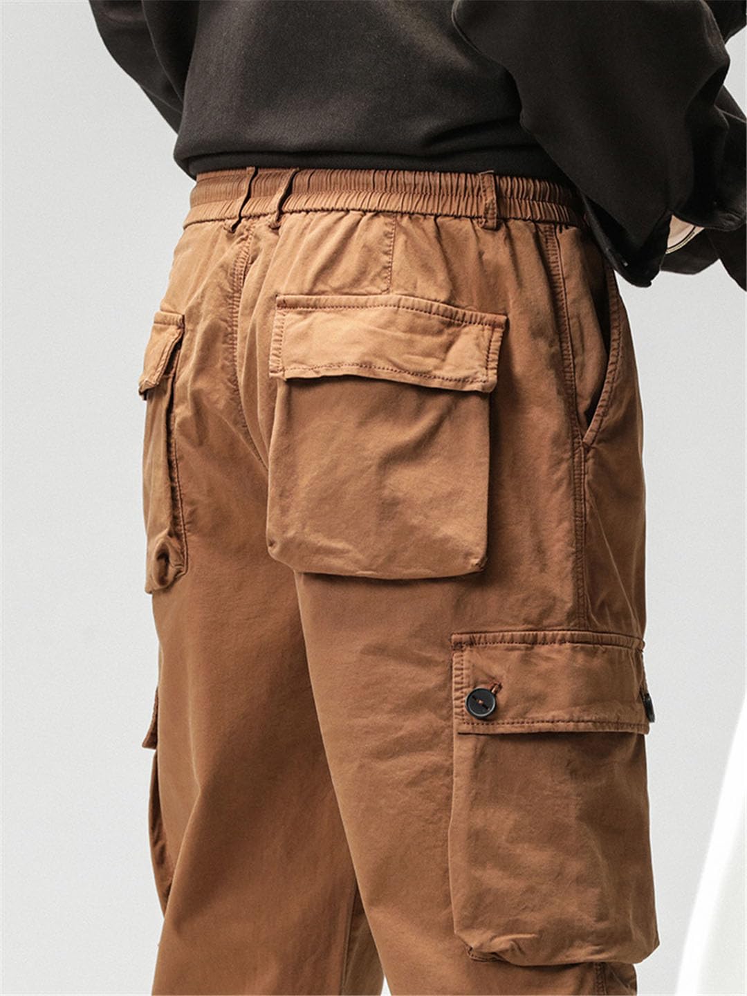 Vogrtcc Hombres Multi-Bolsillos Cargo Pantalones Ropa De Trabajo Slim Fit Joggers Militar Casual Pantalones Tácticos
